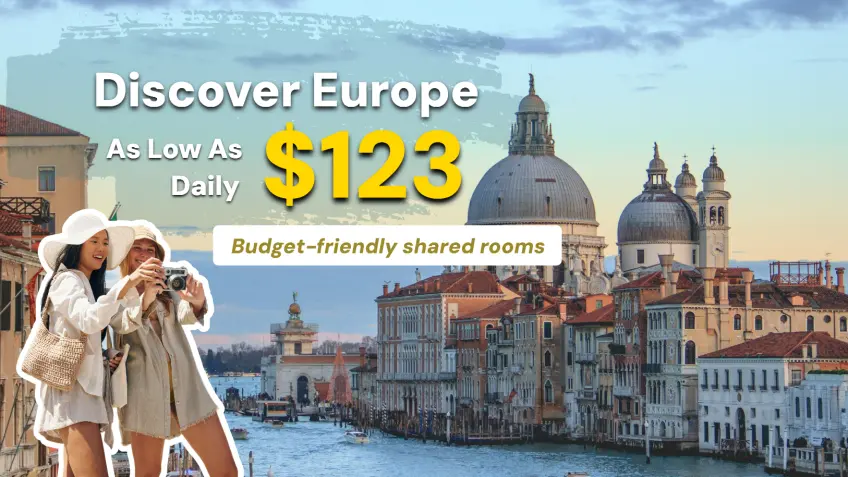 Travel Europe from only $123 a day