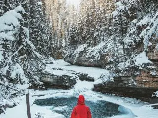 5-Day Canadian Rockies, Hot Spring from Vancouver, Calgary out (Winter Tour)