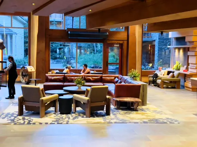 Lobby of the downtown Banff hotel