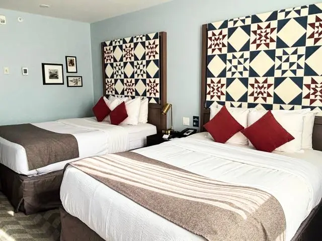 Comfortable in-town hotel room