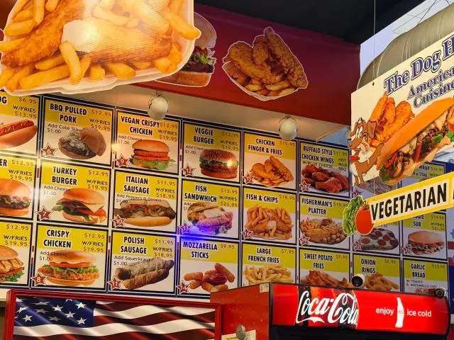 Food court meal stop along the route