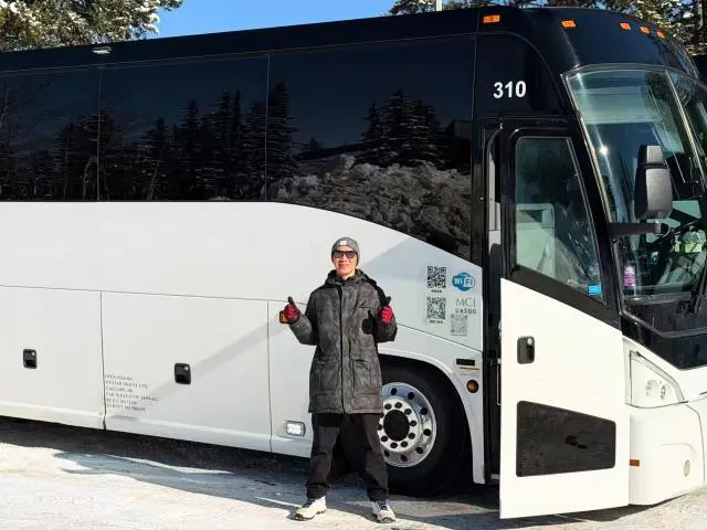 Exterior of the 50-seat tour coach