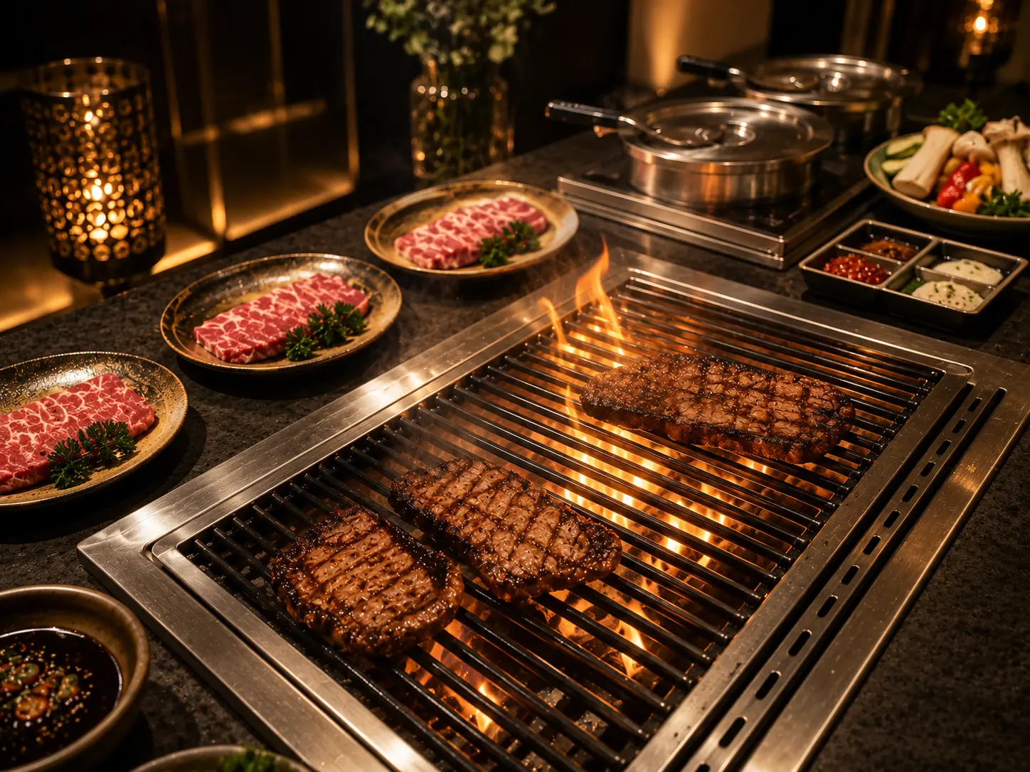 Charcoal-grilled steak BBQ from local heritage cuisine