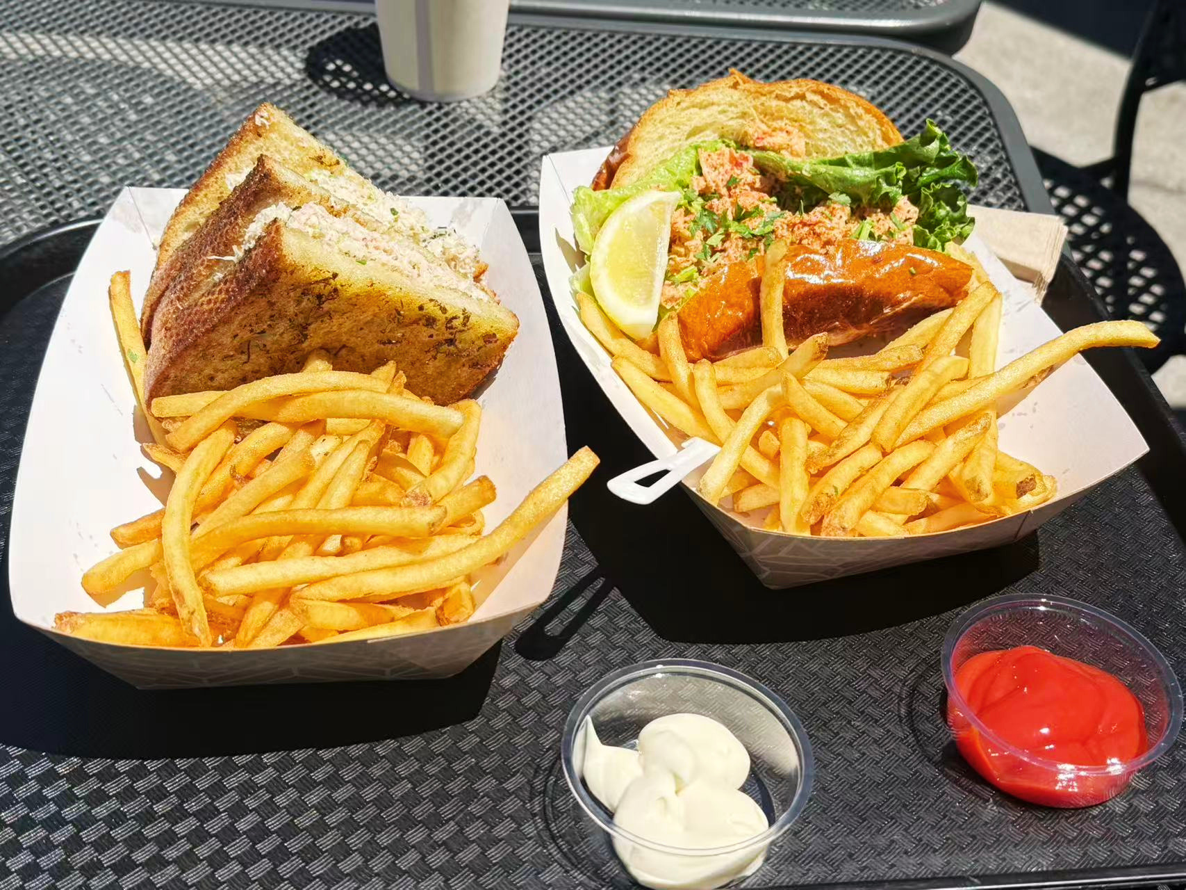 Fresh seafood at Fisherman's Wharf