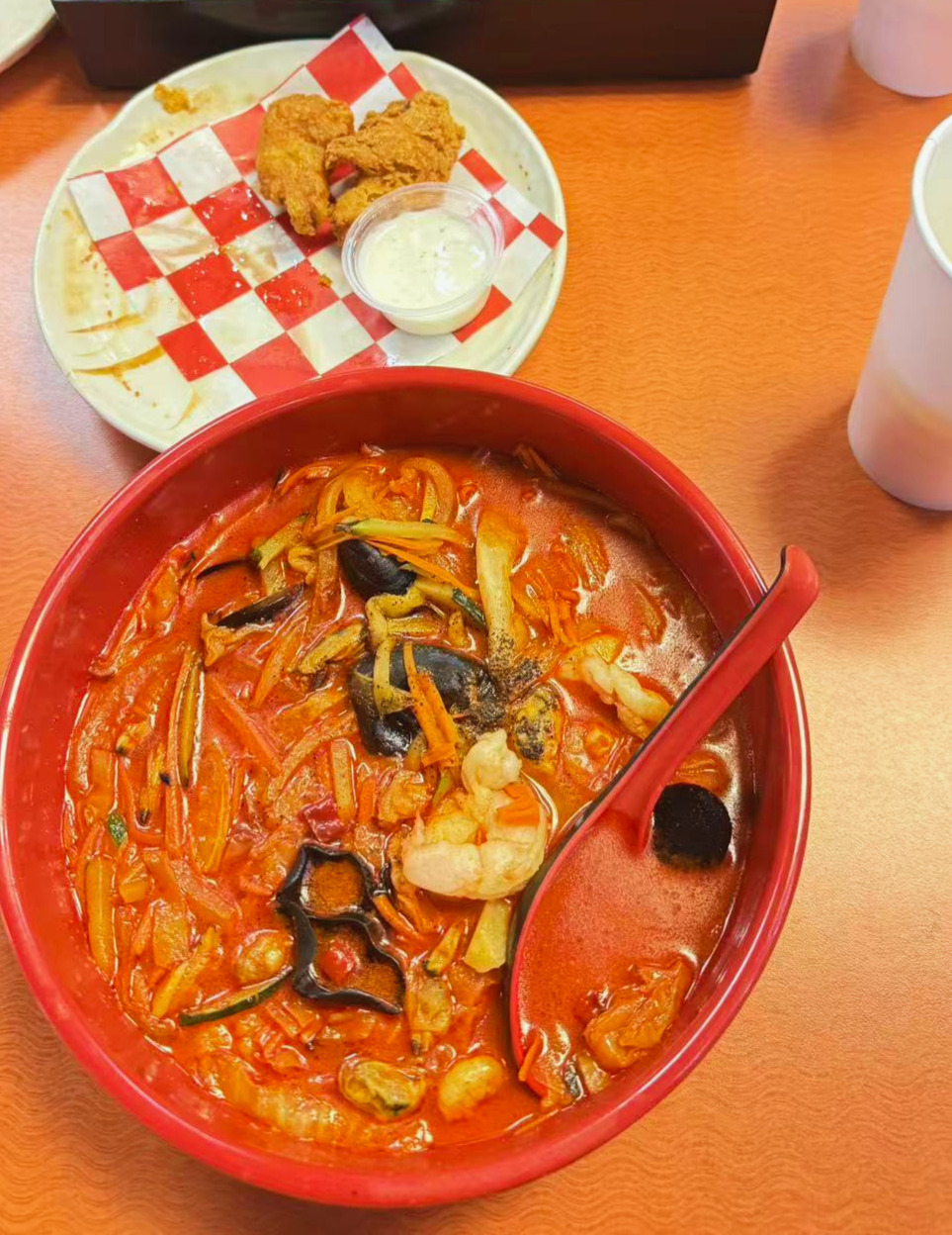 Varied meal options along the route